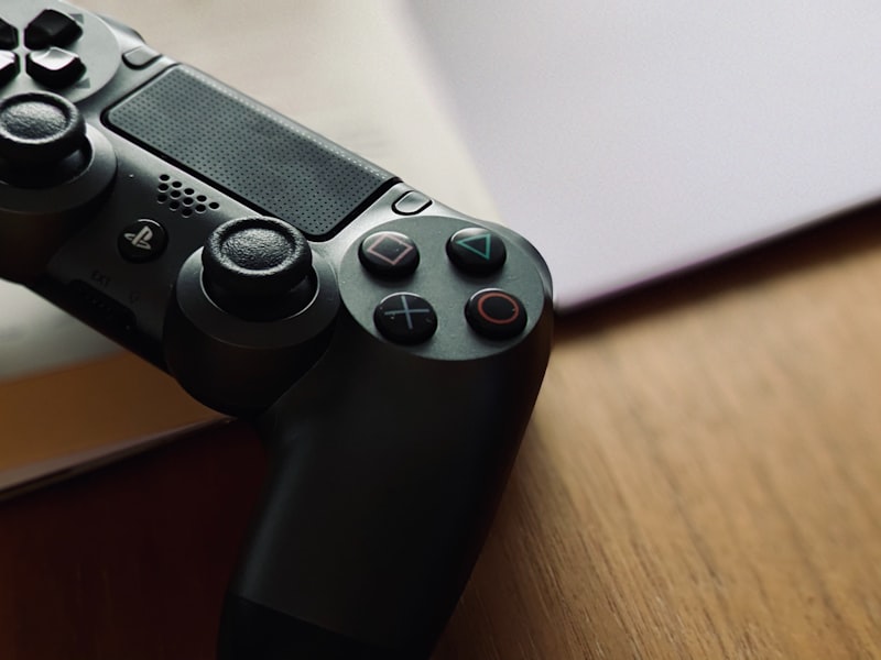 Controller and coffee at night